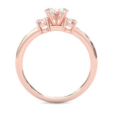 Ludovic Heart Shape Center Engagement Ring ( Rose Gold 14K )