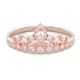 The Dearest Orb Moissanite  Wedding Band  ( Rose Gold )