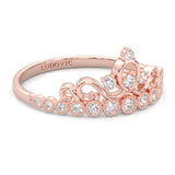 The Dearest Orb Moissanite  Wedding Band  ( Rose Gold )