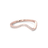 Serene Twist Moissanite Wedding Set (Rose Gold)