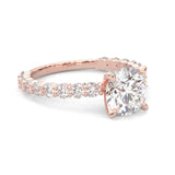 The Impossible Star Moissanite Engagement Ring ( Rose Gold )