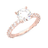 The Impossible Star Moissanite Engagement Ring ( Rose Gold )