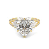 Evelora Ring Moissanite Engagement Ring (Yellow Gold)