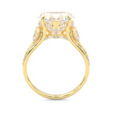 Evelora Ring Moissanite Engagement Ring (Yellow Gold)