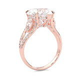 Evelora Ring Moissanite Engagement Ring (Rose Gold)