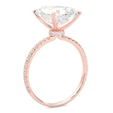 Ludovic Concealed Crown Ring Radiant Cut ( Rose Gold 14k )