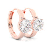 The Diligent Tempest Moissanite Earrings ( Rose Gold 14k )