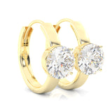 The Diligent Tempest Moissanite Earrings ( Yellow Gold 14k )