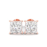 The Luminous Song Moissanite Earrings ( Rose Gold )