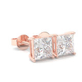 The Luminous Song Moissanite Earrings ( Rose Gold )