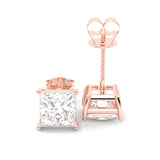 The Luminous Song Moissanite Earrings ( Rose Gold )