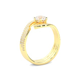 Ludovic Étreinte Wedding Set (14k Solid Yellow Gold)