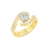 Ludovic Étreinte Wedding Set (14k Solid Yellow Gold)