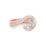 Ludovic Étreinte Wedding Set  (14k Solid Rose Gold)