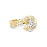 Ludovic Étreinte Wedding Set (14k Solid Yellow Gold)
