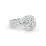 Ludovic Étreinte Wedding Set (Platinum-Plated Silver)