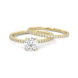 The Crystals Moissanite Wedding Set ( Yellow Gold )