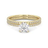 The Crystals Moissanite Wedding Set ( Yellow Gold )