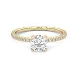 The Crystals Moissanite Wedding Set ( Yellow Gold )