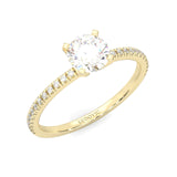 The Crystals Moissanite Wedding Set ( Yellow Gold )