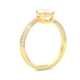 Twilight Twist Harmony Moissanite Engagement Ring (Yellow Gold)