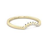 The Simple Love Moissanite Wedding Band ( Yellow Gold )