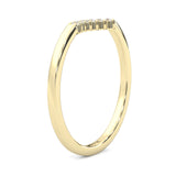 The Simple Love Moissanite Wedding Band ( Yellow Gold )