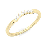 The Simple Love Moissanite Wedding Band ( Yellow Gold )