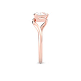 Serene Twist Moissanite Wedding Set (Rose Gold)