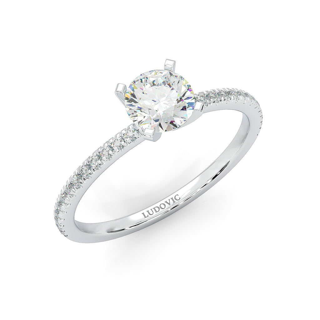 The Curved Swan Moissanite Wedding Set