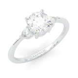 The Luminous Moissanite Wedding Set