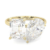 Harmony Stones Emerald & Pear Cut ( Yellow Gold )