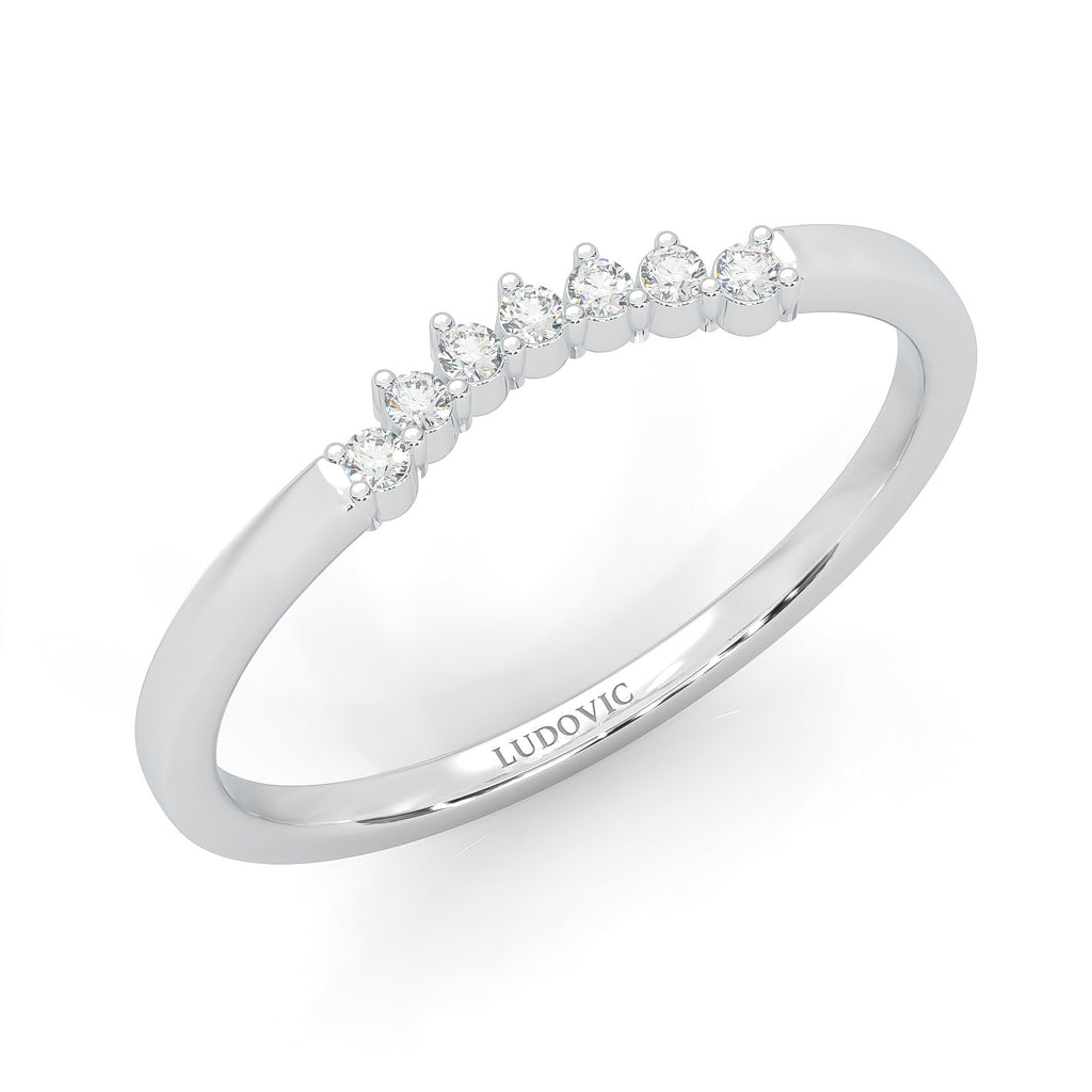The Simple Love Moissanite Wedding Band
