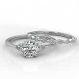 The Luminous Moissanite Wedding Set