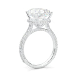 Starlight Halo Moissanite Engagement Ring (2CT Main Stone)