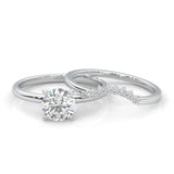 The Simple Love Moissanite Wedding Set