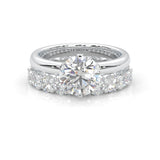 The Classic Moissanite Wedding Set II (14k Solid Gold)