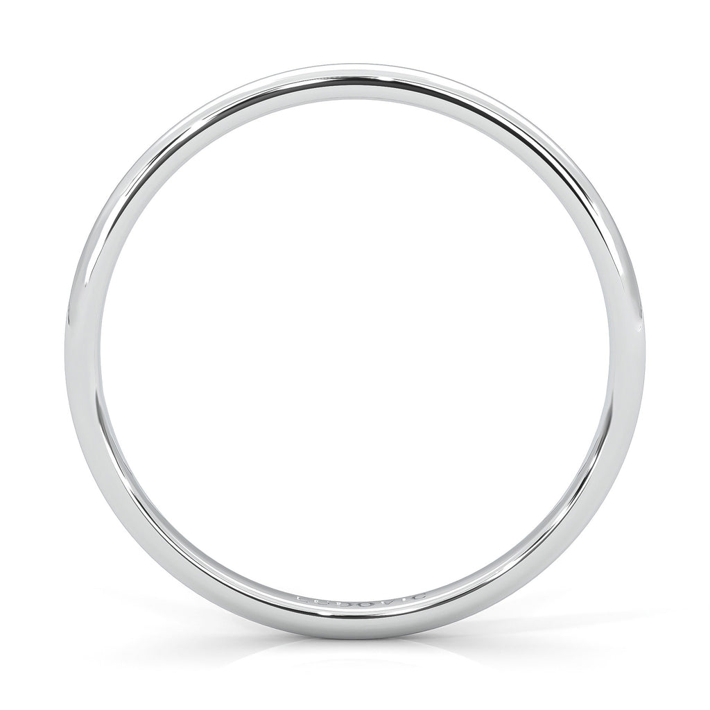 The Classic Moissanite Wedding Band