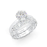 The Classic Moissanite Wedding Set II (14k Solid Gold)