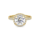 L'Amulette d'Étincelle Yellow Moissanite Engagement Ring ( Yellow Gold )