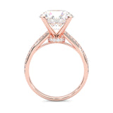 Lunaria Moissanite Engagement Ring (Rose gold)