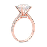 Lunaria Moissanite Engagement Ring (Rose gold)