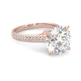 Lunaria Moissanite Engagement Ring (Rose gold)