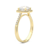 L'Amulette d'Étincelle Yellow Moissanite Engagement Ring ( Yellow Gold )