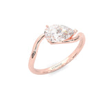 Serene Twist Moissanite Wedding Set (Rose Gold)