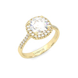 L'Amulette d'Étincelle Yellow Moissanite Engagement Ring ( Yellow Gold )