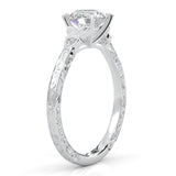 The Vintage Lunar Moissanite Engagement Ring (14k Solid Gold)