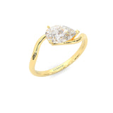 Serene Twist Moissanite Wedding Set (Yellow Gold)