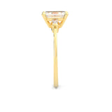 The Precious Vision Moissanite Engagement Ring ( Yellow Gold 14K )
