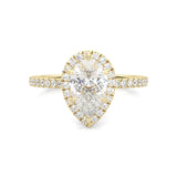 The Fair Twist Moissanite Engagement Ring ( Yellow Gold )